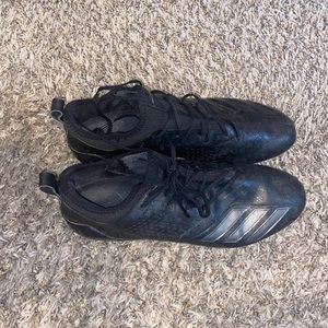 Black adidas football cleats